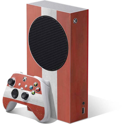 Latvia Flag Distressed Xbox Series S Bundle Skin
